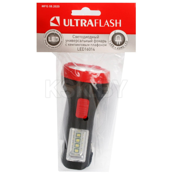 Фонарь ручной LED16014 1+4SMD LED, 2 реж. 3xR6 Ultraflash  (14253) 