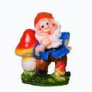 Фигура садовая гном с мухомором стоя 17х18 см (СФ-1159) 