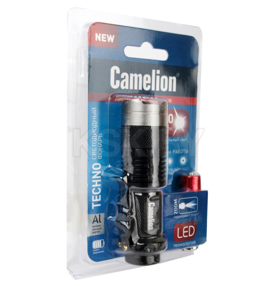 Фонарь ручной LED5135 LED XPE, ZOOM, 3 реж, 1xLR6 в комп. Camelion (12915) 