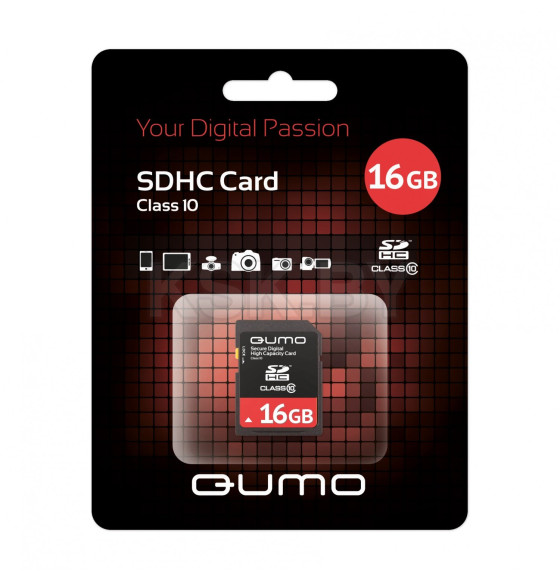 Карта памяти QUMO microSDHC (Class 10) 16GB (QM16GMICSDHC10)  (Q17560) 