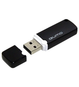 Накопитель QUMO 16GB USB 2.0 Optiva 02 Black, черный корпус (QM16GUD-OP2-black)