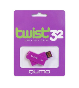 Накопитель QUMO 32GB USB 2.0 Twist Fandango, цвет корпуса фанданго (QM32GUD-TW-Fandango)