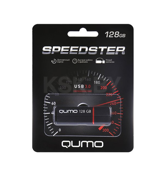 Накопитель QUMO 128GB USB 3.0 Speedster Black, цвет корпуса черный QM128GUD3-SP-black (Q23784) 