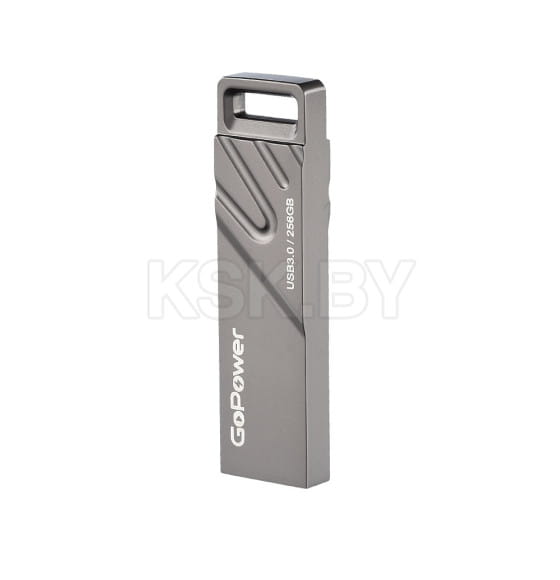 Флеш-накопитель GoPower TITAN 256GB USB3.0 металл черный графит (00-00027356) 