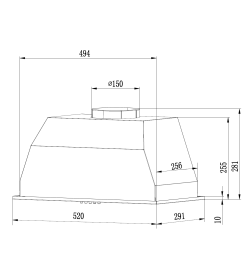 Вытяжка Weissgauff BOX 1200 IX