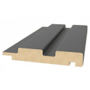 Профиль финиш МДФ STELLA Beats De Luxe Black Lead 2700X77X16 мм