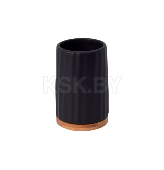 Стакан керамический,черный.Bisk KIDO 08409 (08409) 