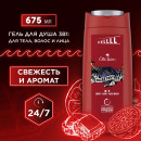 Гель для душа+шампунь Old Spice Nightpanther  2в1 675мл (1341) 