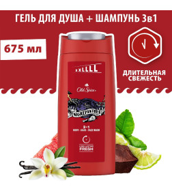 Гель для душа+шампунь Old Spice Nightpanther  2в1 675мл