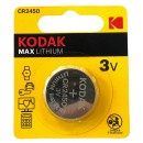 Батарейка CR2450-1BL MAX Lithium Kodak (Б0050401) 