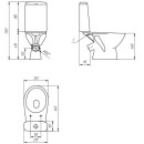 Унитаз напольный Cersanit FLAVIS 031 (S-KO-CIT011-3/5-COn-S-DL-w) 