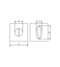 Фиксатор Abris BK2105 MCP матовый хром