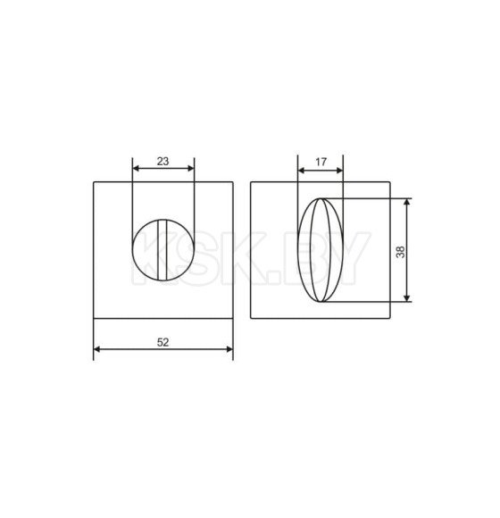 Фиксатор Abris BK2105 MCP матовый хром