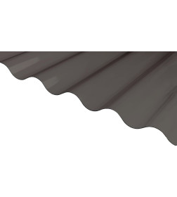 Профилированный монолитный поликарбонат "Sinus"  0,8*1050*2000 (серый)