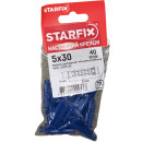 Дюбель распорный 5х30 мм четырехсегментный (40 шт в зип-локе) STARFIX (SMZ1-41315-40) 