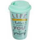 Кружка керамическая, 400 мл, Life gets better , PERFECTO LINEA (30-140122) 