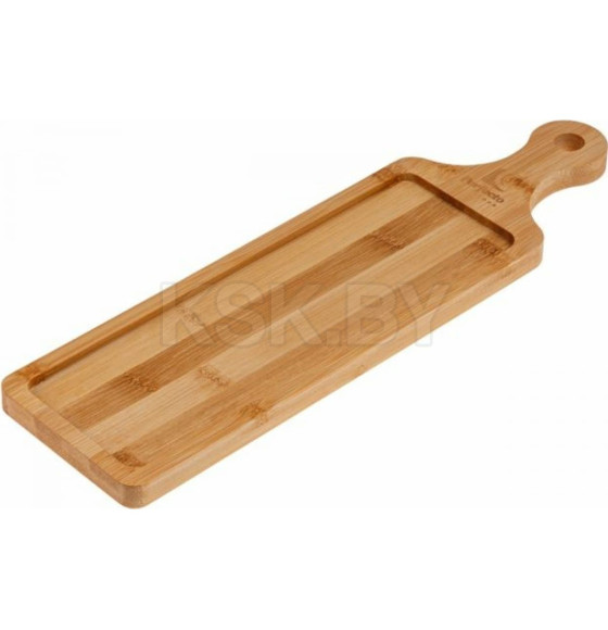 Поднос бамбуковый с ручкой, прямоугольный, 39.5х11 см, BAMBOO, PERFECTO LINEA (38-395110) 