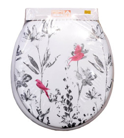 Сиденье для унитаза пластмассовое   40*37 см., арт. 58AGF205