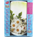 Сиденье для унитаза пластмассовое 45*37 см, (ромашки) (1029R) 