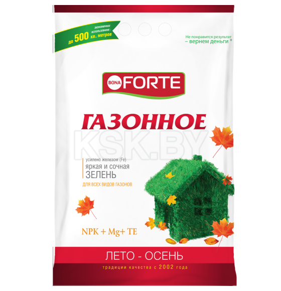 Удобрение Bona Forte Осенее Газонное, 5 кг