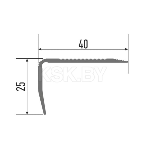 Накладка на ступени КТМ664-02Т 1,8 м золото (664-02Т) 