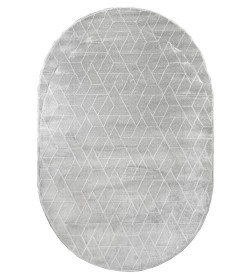 Ковер (1,4х2) BERGEN 0361A-L.GREY-L.GREY-OVAL