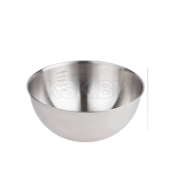 Миска для взбивания из нержавеющей стали, диаметр 24.5 см, с мерной шкалой, серия CHEF, PERFECTO LINEA (24.5х10.5см., 2800 мл) (24-024105) 
