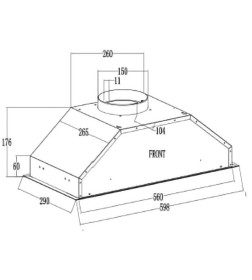 Вытяжка  SCHTOFF Elemento 60 Inox