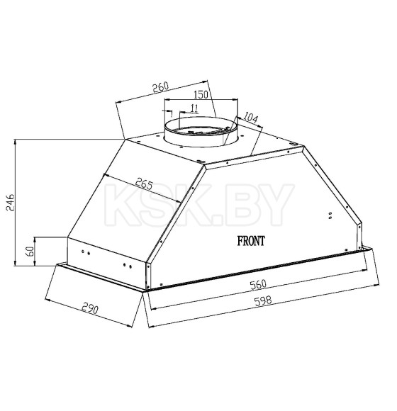 Вытяжка  SCHTOFF Polar 60 White (Polar 60 White) 