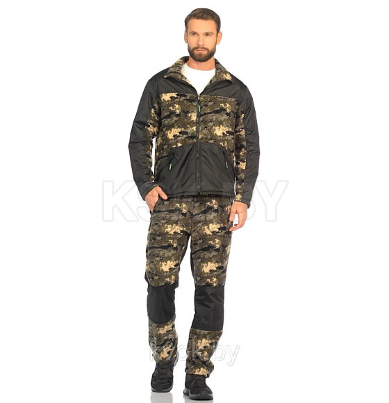 Костюм деми HUNTSMAN Пикник-ЛЮКС цв.Лес р.60-62/188 тк.Polar Fleece 270 гр/м2