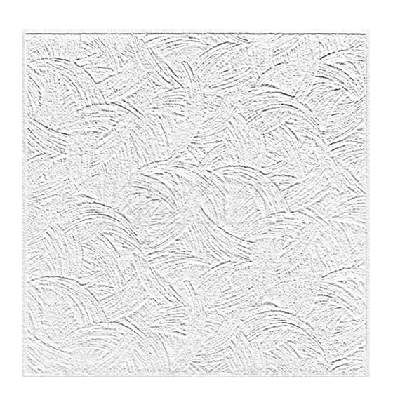 Потолочная плита ФОРМАТ 705 Люкс из прессованного полистирола (500x500, белый) (упак. 2м2)