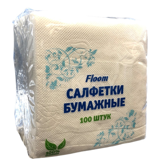 Салфетки бумажные белые, 100 шт (3066443)