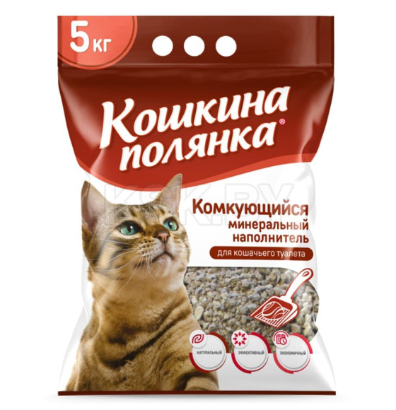 Наполнитель комкующийся бентонитовый 
