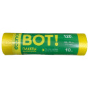 Пакеты д/мусора BOT 120л/10 шт.Эконом, 13 мкм, желтый (3235) 
