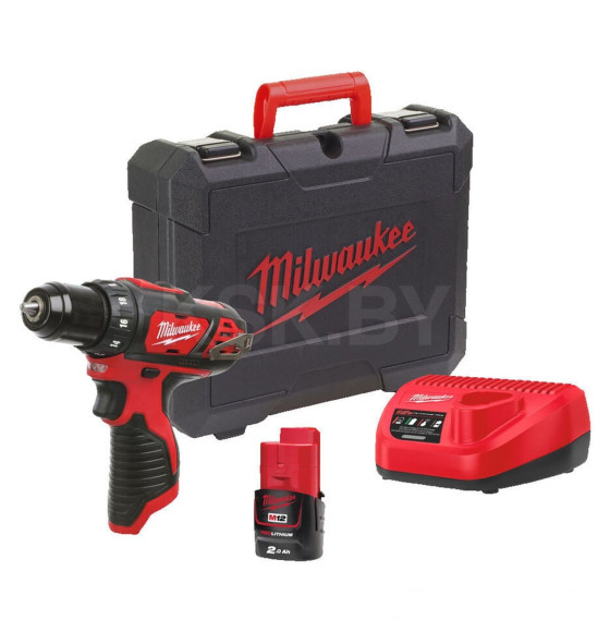 Дрель-шуруповерт аккумуляторная Milwaukee M12BDD-201C (4933479439) 