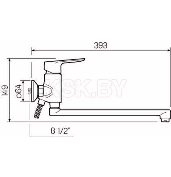 Смеситель для ванны РМС SL131-006E (SL131-006E) 