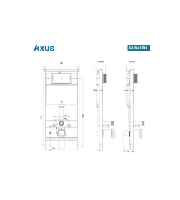 Инсталяция для подвесного унитаза Axus 011D