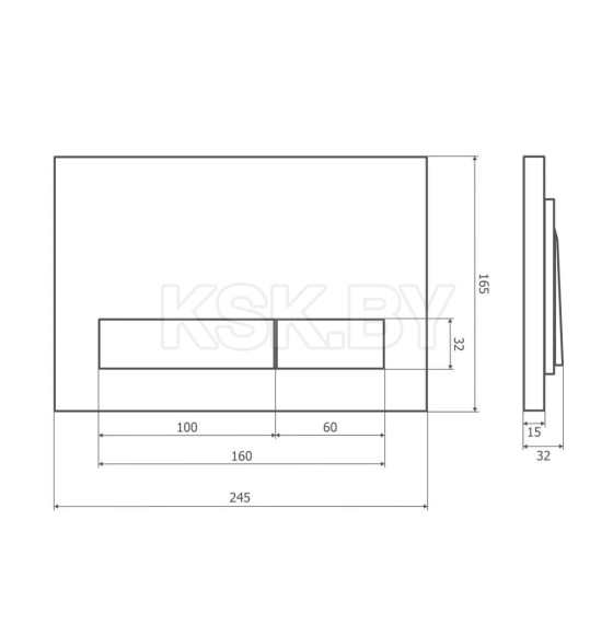 Кнопка для инсталяции Axus 097HDC (097HDS) 