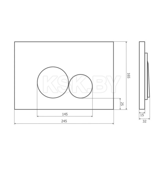 Кнопка для инсталяции Axus 097ES (097ES) 