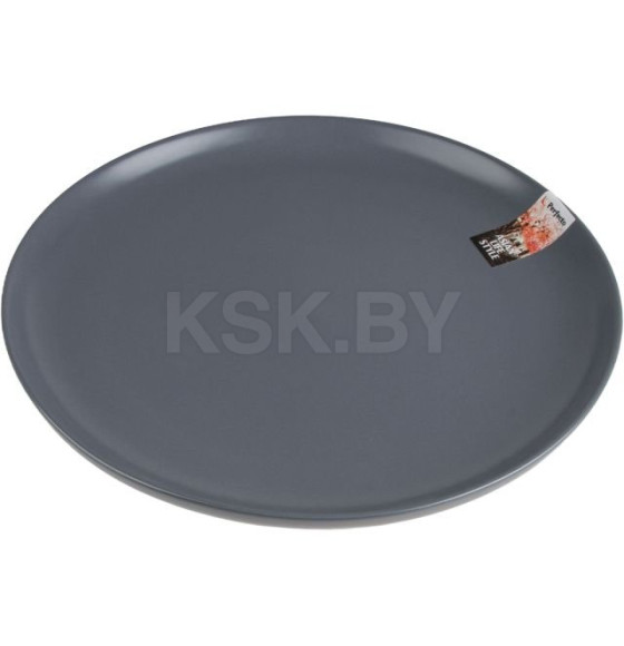 Тарелка обеденная керамическая, 25 см, серия ASIAN, серая, PERFECTO LINEA (17-142628) 