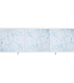 Экран под ванну Alavann 1.7м Оптима ПВХ (3 бело-голубой мрамор)