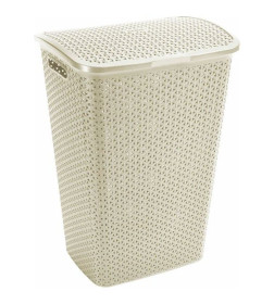 Корзина бельевая My Style 55L кремовая / Off white 885