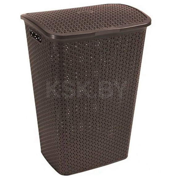 Корзина бельевая My Style 55L темно-коричневая / Dark brown 210 (216581) 