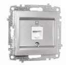 Розетка компьютерная RJ45 серебро Zena-Vega EL-BI (609-011000-247) 