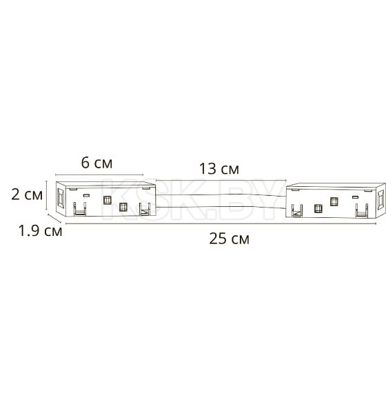 Коннектор для шинопровода (трека) гибкий Arte Lamp LINEA-ACCESSORIES A484433 (A484433) 