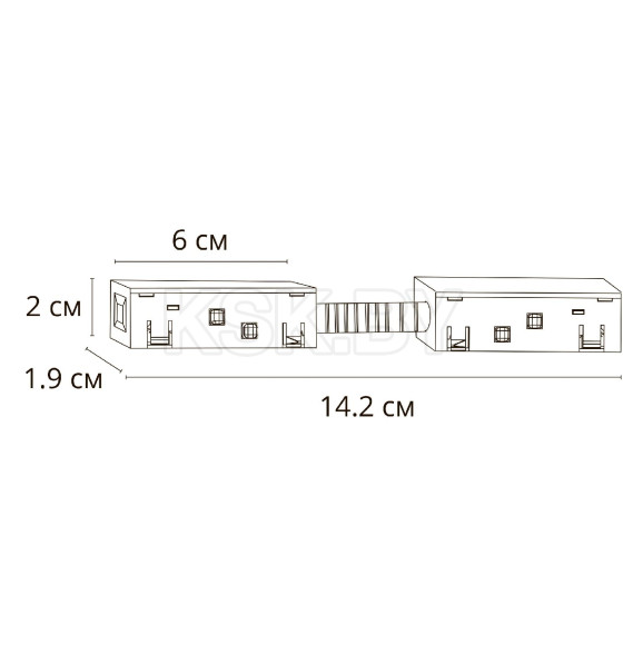 Коннектор для шинопровода (трека) Arte Lamp LINEA-ACCESSORIES A483333 (A483333) 