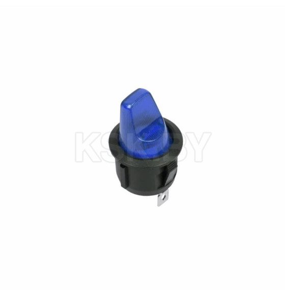 Выключатель клавишный круглый 250V 6А (3с) ON-OFF синий REXANT (перепак. из 12в) (36-2601) 