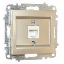 Розетка компьютерная RJ45 титан Zena-Vega EL-BI (609-011400-247) 