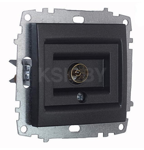 Розетка для ТВ концевая дымчатый Zena-Vega EL-BI (609-011100-246) 