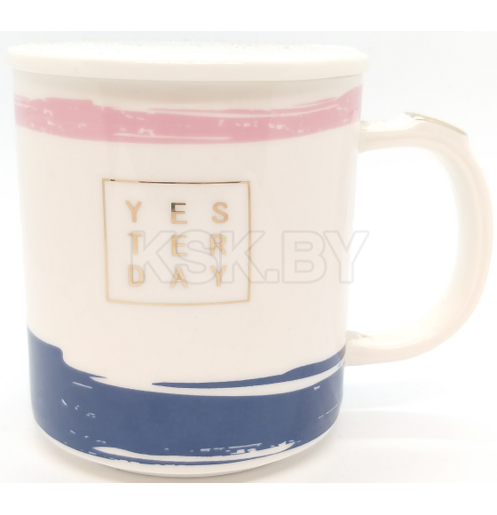 Кружка MUG-220, 400мл с ложкой и крышкой (MUG-220) 